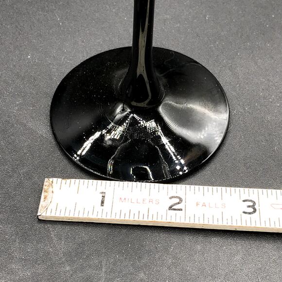 Luminarc of France Signature Black Wine Water Glasses 10oz Discontinued Set of 2 - Picture 5 of 5